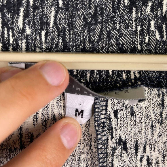 Bryn Walker Grey Space Dye Textured Cotton Long Line Coat Jacket Women's Medium - Picture 4 of 10